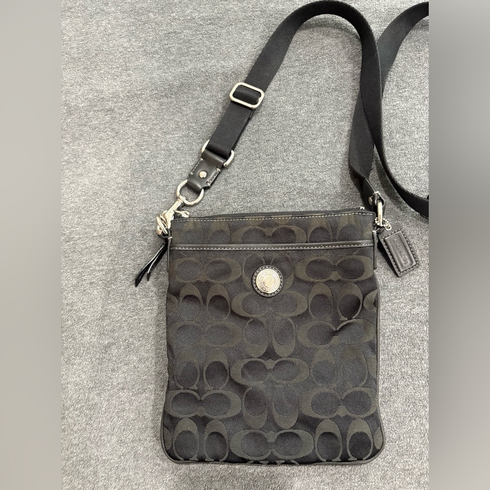 Coach Black Signature Crossbody Bag - Picture 2 of 14